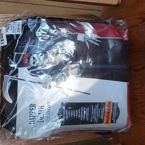 Dapper death Halloween adult costume standard /one size NEW